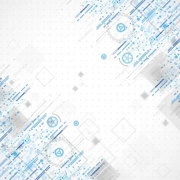 Abstract technology business template background. Stock Illustration