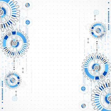 Abstract technology business template background. Stock Illustration