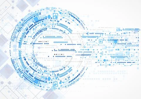 Abstract technology business template background. Stockillustratie