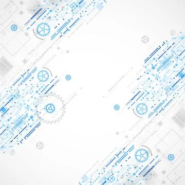Abstract technology business template background. Illustrazione stock