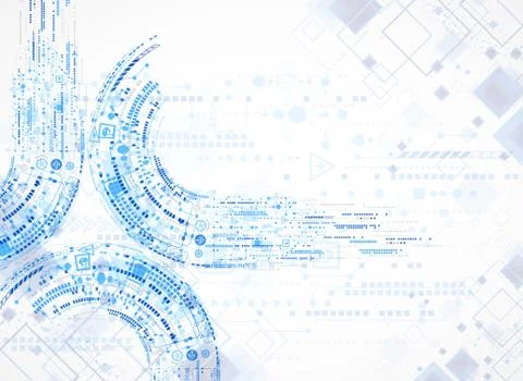 Abstract technology business template background. Stockillustratie