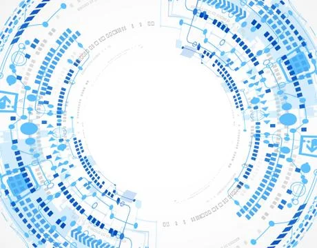 Abstract technology business template background. Stock Illustration