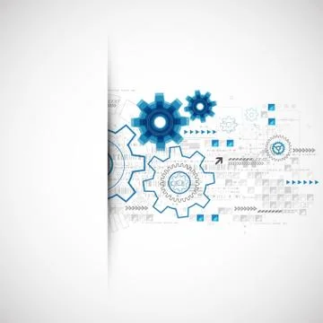 Abstract technology business template background. Stock Illustration