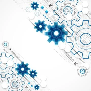 Abstract technology business template background. 스톡 일러스트