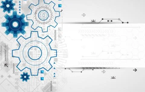 Abstract technology business template background. Stock Illustration