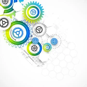 Abstract technology business template background. Stock Illustration