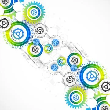 Abstract technology business template background. Stock Illustration