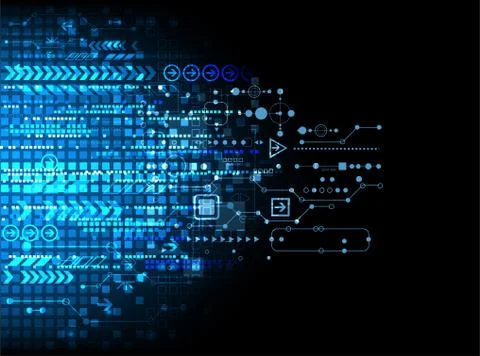 Abstract technology business template background. Stock Illustration