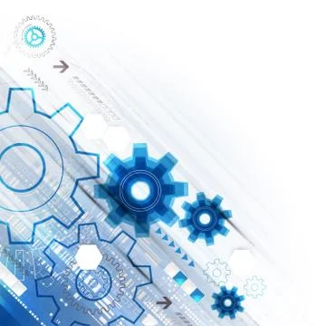 Abstract technology business template background. Stock Illustration