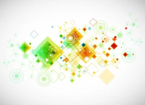 Abstract technology business template background. Stock Illustration