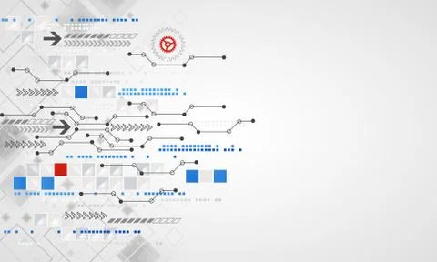 Abstract technology business template background. Stock Illustration
