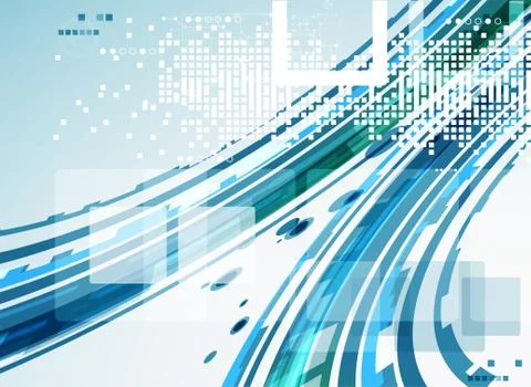 Abstract technology business template background. Stock Illustration