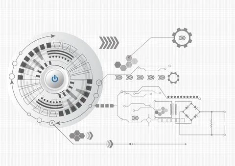 Abstract technology business vector background Stock Illustration