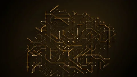 Abstract Technology Chipset Motherboard Background Animation Vidéo 140045799