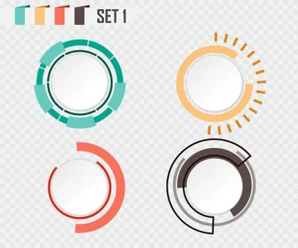 Abstract technology circle grey white and colorful communication design raw m Иллюстрация
