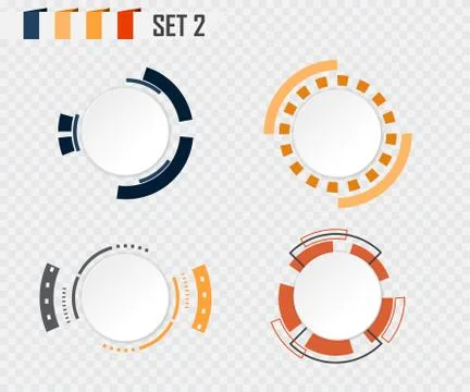 Abstract technology circle grey white and colorful communication design raw m Illustrazione stock