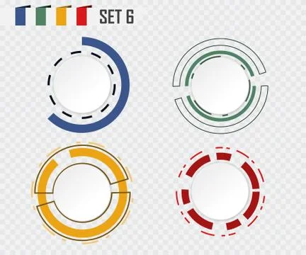 Abstract technology circle grey white and colorful communication design raw m Stock-Illustration