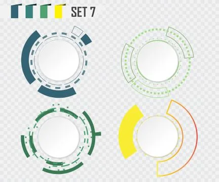 Abstract technology circle grey white and colorful communication design raw m Иллюстрация