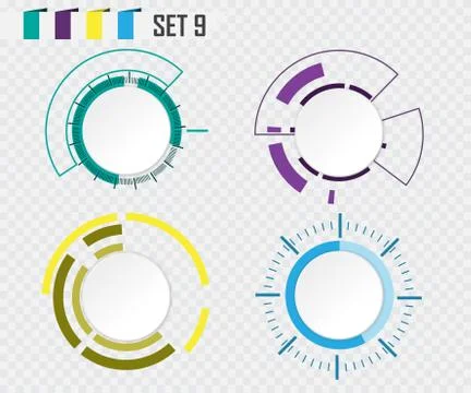 Abstract technology circle grey white and colorful communication design raw m 스톡 일러스트