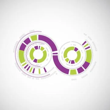Abstract technology circles background Stock Illustration
