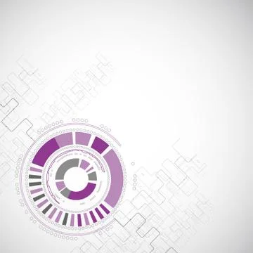 Abstract technology circles background Stock Illustration