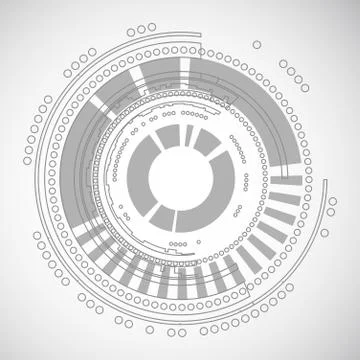 Abstract technology circles background 스톡 일러스트
