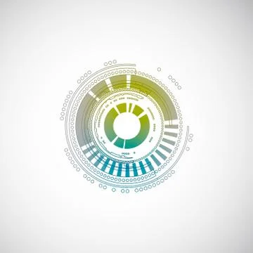 Abstract technology circles background Stock Illustration