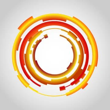Abstract technology circles vector background Stock Illustration