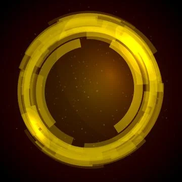 Abstract technology circles vector background Stock Illustration