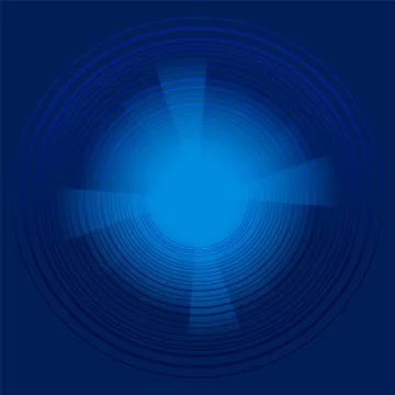 Abstract technology circles vector dark blue background Stock Illustration