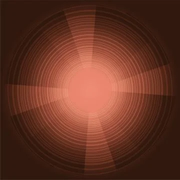 Abstract technology circles vector dark brown background Stock Illustration