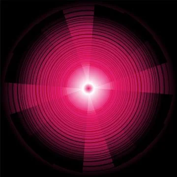 Abstract technology circles vector pink background Stock Illustration