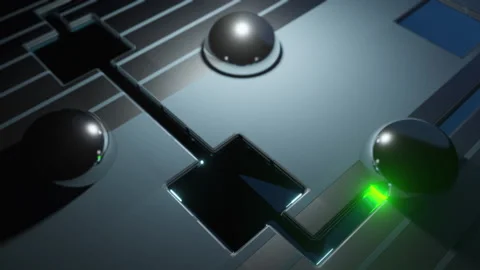 Abstract Technology Circuit Background Animation Stock Footage 148895360