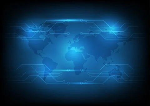 Abstract Technology circuit background Stock Illustration