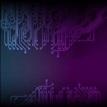Abstract technology circuit board background Illustrazione stock