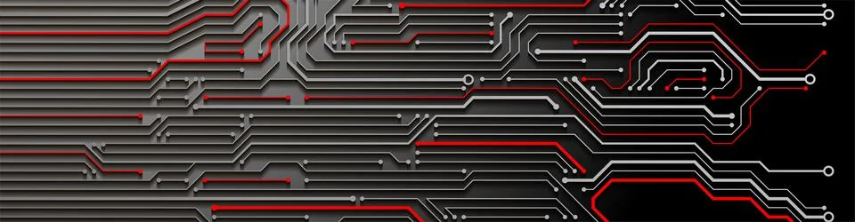 Abstract technology circuit board. Communication concept. Template for scienc 库存插图