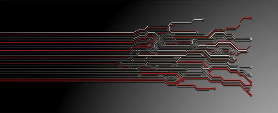 Abstract technology circuit board. Communication concept. Template for scienc 库存插图