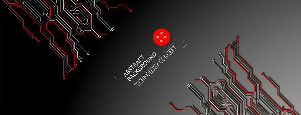Abstract technology circuit board. Communication concept. Template for scienc 库存插图