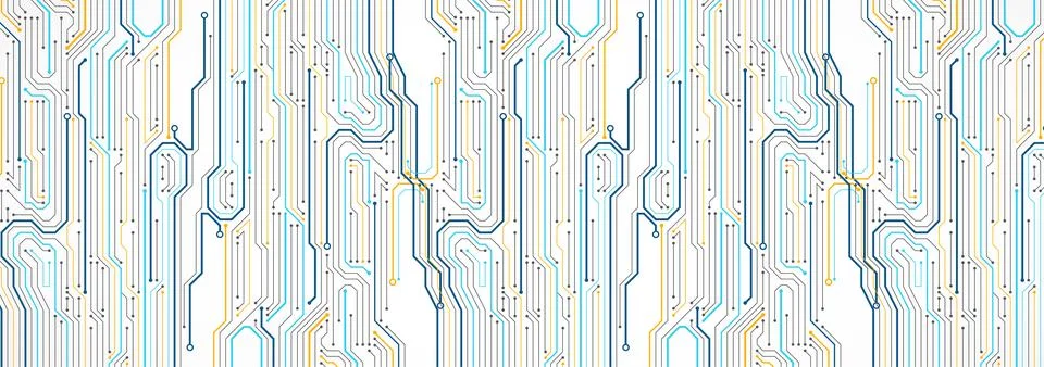 Abstract technology circuit board. Communication concept. Stock Illustration