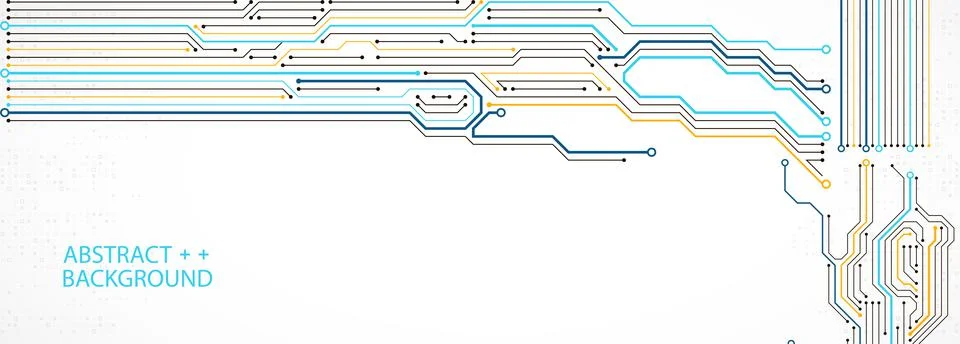 Abstract technology circuit board. Communication concept. Stock Illustration