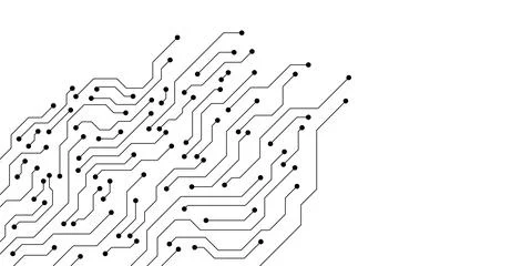Abstract technology circuit board lines and connection Stock Illustration