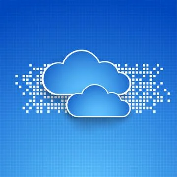 Abstract technology cloud theme backgrounds. Vector illustration Stock Illustration