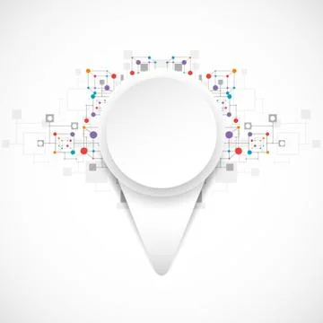 Abstract technology color pointer. Stock Illustration
