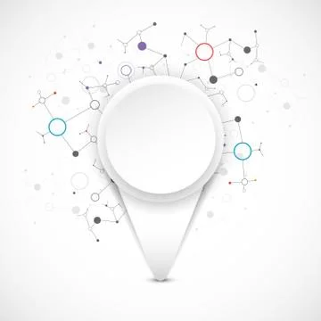 Abstract technology color pointer. イラスト素材