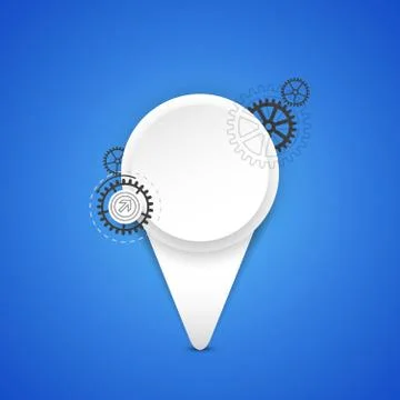 Abstract technology color pointer. Stock Illustration