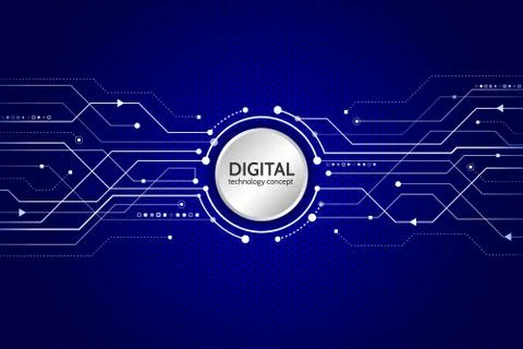 Abstract technology communication concept. Stock Illustration