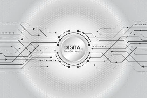 Abstract technology communication concept. Stock Illustration