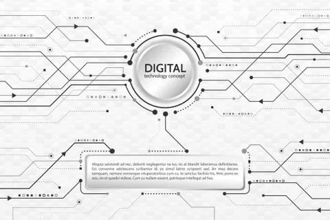 Abstract technology communication concept. Stock Illustration