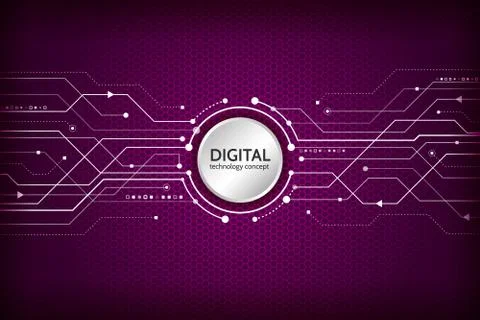 Abstract technology communication concept. Stock Illustration