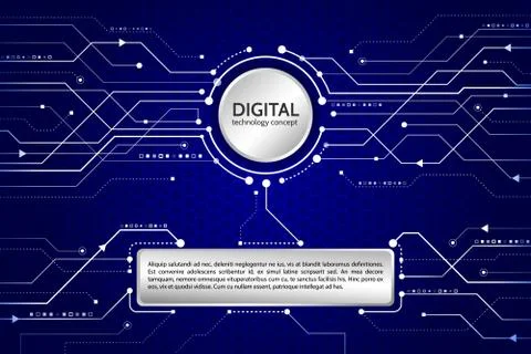 Abstract technology communication concept. Stock Illustration